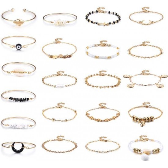 Layered Bracelet Set Assorted Beaded Bracelet Multiple Charm Pendent Stackable Wrap Bangle Rose Quartz Bracelet Links Adjustable Friendship Gift Layered Bracelet Set Assorted Beaded Bracelet Multiple Charm Pendent Stackable Wrap Bangle Rose Quartz Bracelet Links Adjustable Friendship Gift
